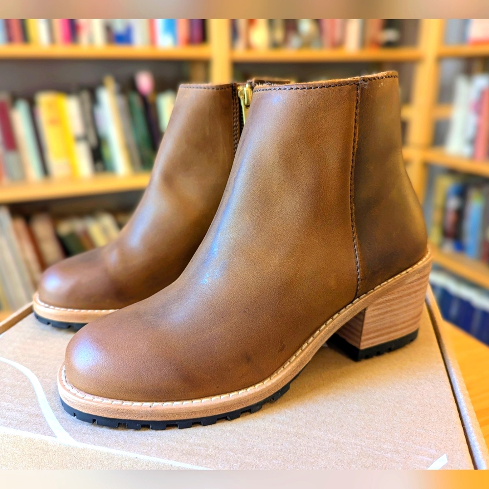 Portland Leather Brown Ankle Booties